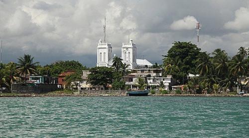 Les Cayes from sea